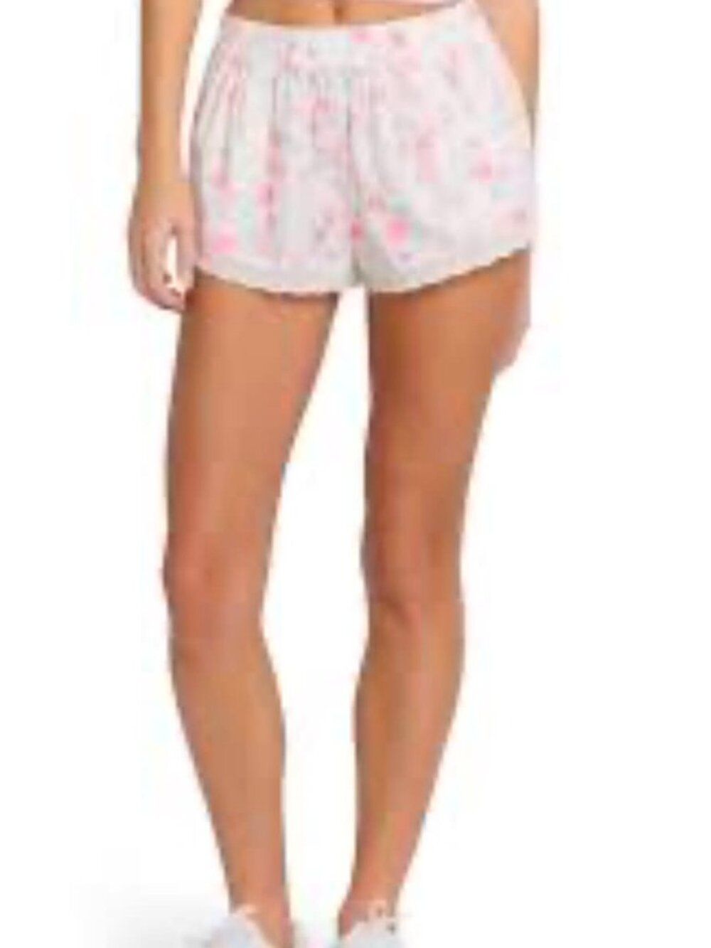 LOVESHACKFANCY POSIE DITSY POINTELLE SHORTS PINK SIZE XL GIRLS